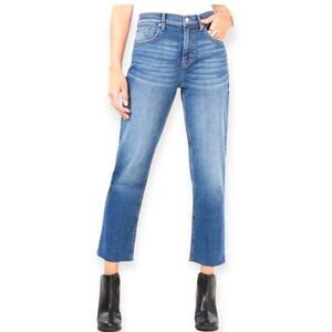 High Rise Straight Legged Denim Cropped Jeans 34x25 NWT